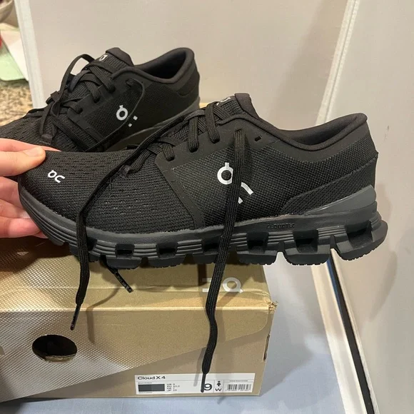 NIB Auth On Sz 9 Women’s Black Eclipse Cloud X 4 Running Sneakers Shoes Rt $160! - Picture 5 of 16